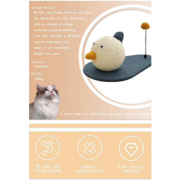 Toys Type Cat Scratching House Toy Handmade Sisal Material Suitable for Small Animals