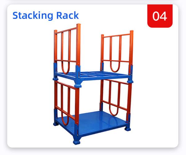 Warehouse Q235 Steel Pallet Waste Treatment Metal Stackable Shelves