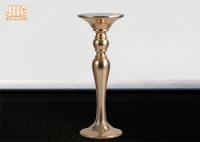 Classic Gold Leafed Fiberglass Pedestal Plant Stand Round Wedding Decor Items