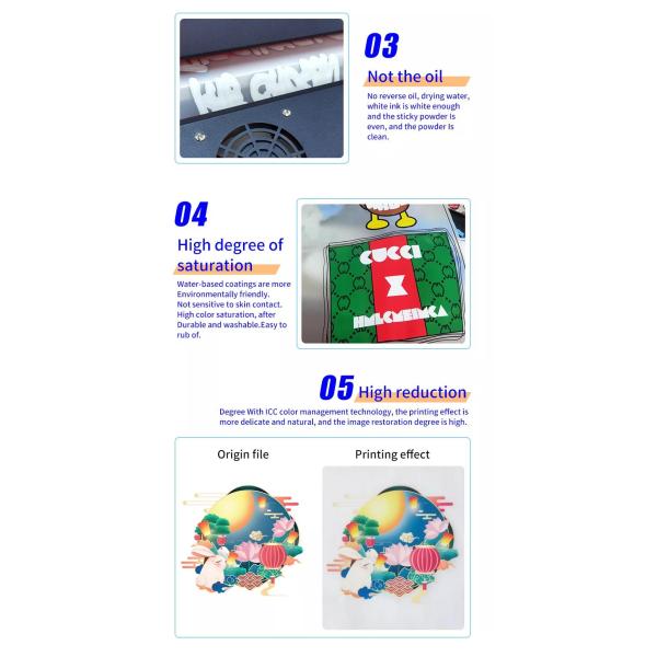 Tinta Dtf à Base de Água Eco-Amigável Direta ao Tecido Tinta Branca Para Impressão Digital