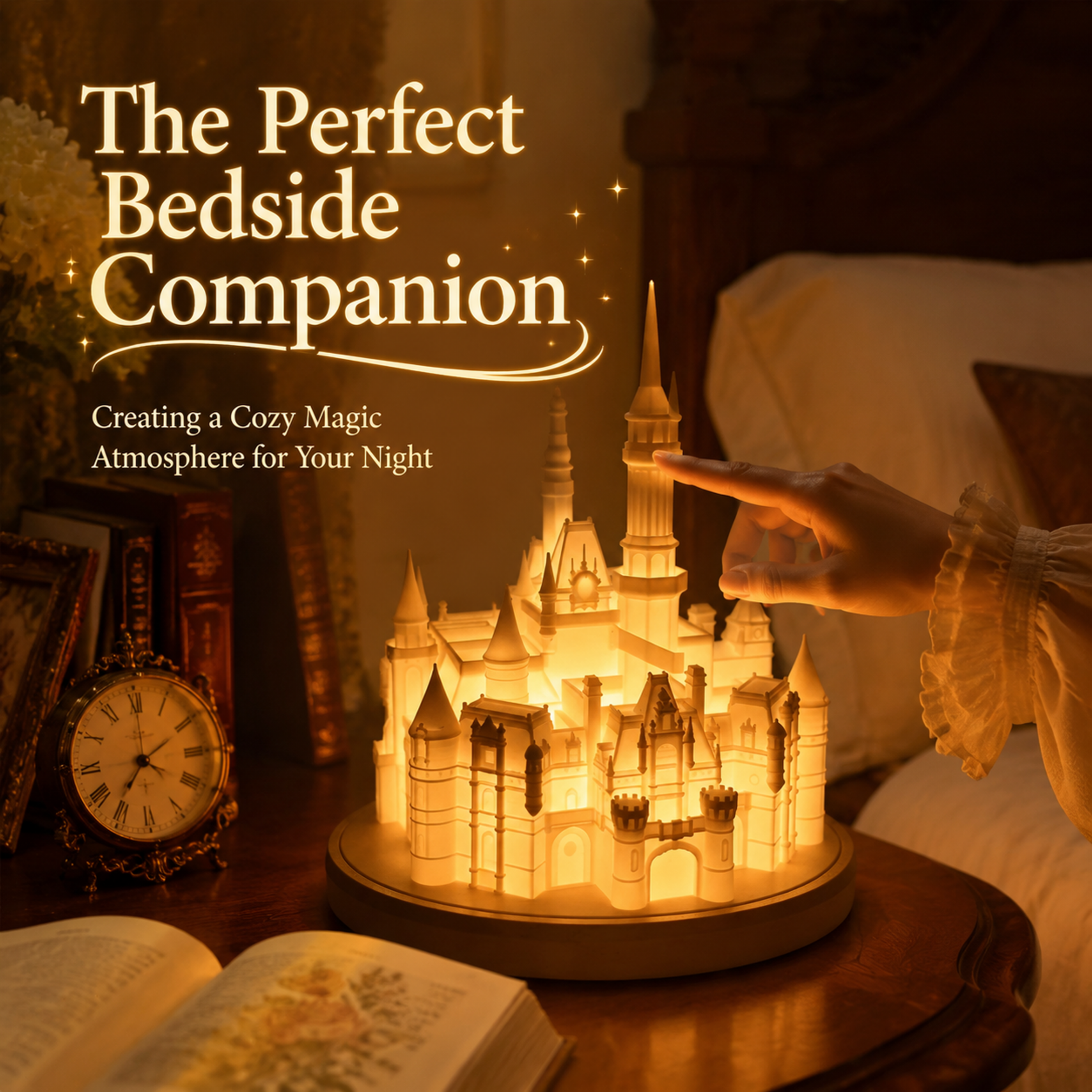 Disney Castle 3D Printed Lighting Fixtures OEM Night Light Table Lamp Ornament Gift