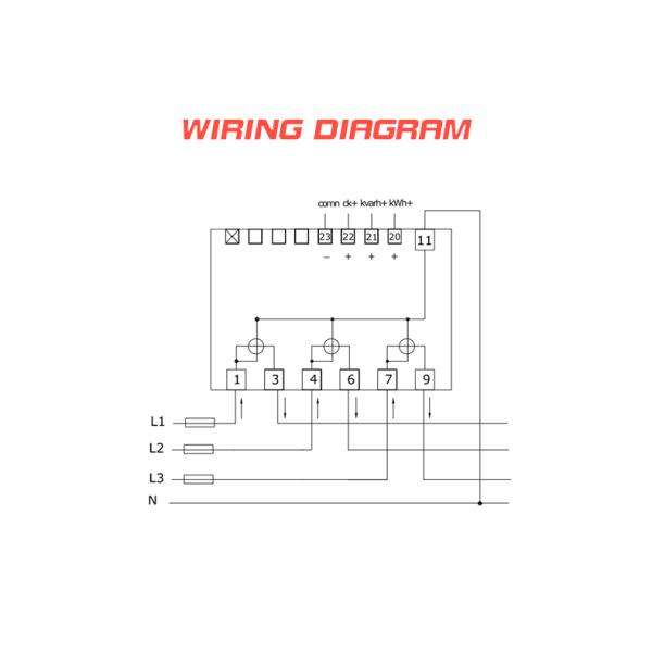 EM537 WiFi 3*133/230V 3*230/400V 5 65 A Wireless KWH Digital Bidirectional Power Meter