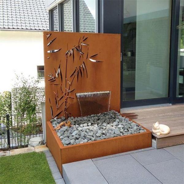 Laser Cut Blade Decorative Corten Steel Panels