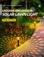 Cool chaud blanc RVB Couleur changeante lampes solaires de jardin à l' extérieur étanche à l' eau a conduit pour Pathway 2 paquets
