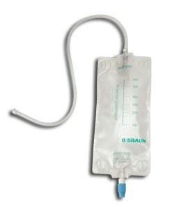 Saco urinário abdominal masculino 2000ml do pé do cateter da drenagem para a noite