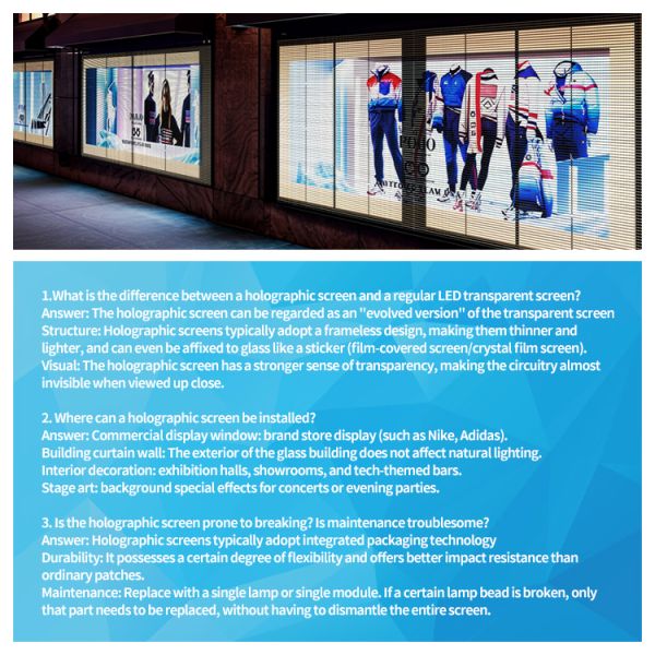 Transparent LED Screen Adhesive Indoor Application LED Display TV for Advertising