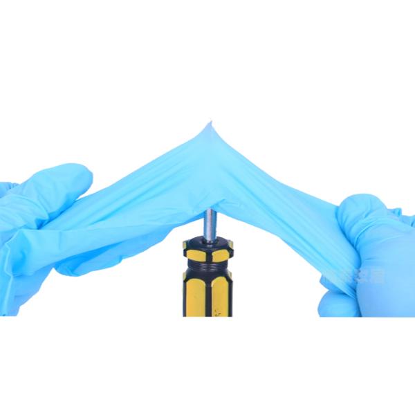 Medical Examination Nitrile Powder Free Gloves Textured Fingertips For Wet And Dry Grip