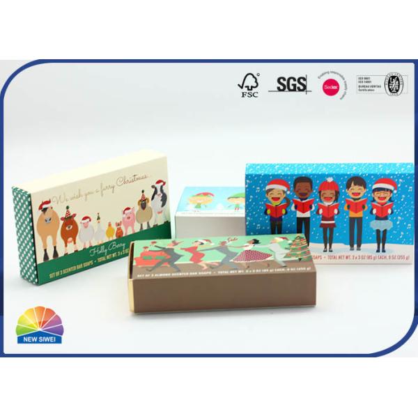 Штейновое слоение CMYK напечатало ящик бумажная коробка Eco дружелюбное повторно использует для рождества