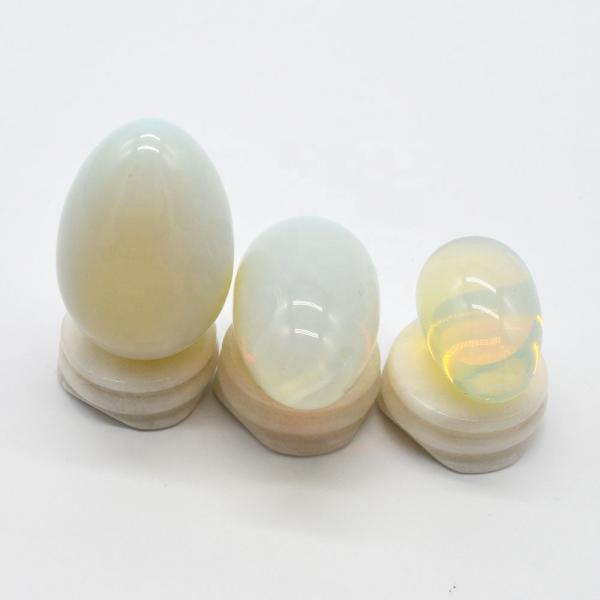 Opalite Yoni Egg Pelvic Kegel Exercise Jade Egg for Strengthening Vaginal Muscles and Crystal Ball Massage