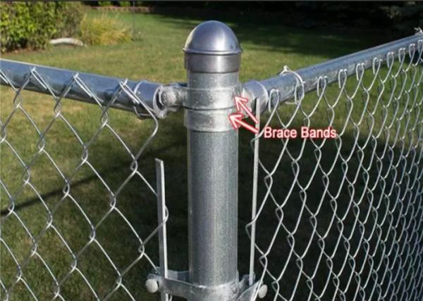 0.13lb Long Lasting 1-3/8 Brace Bands For Chain Link Fence