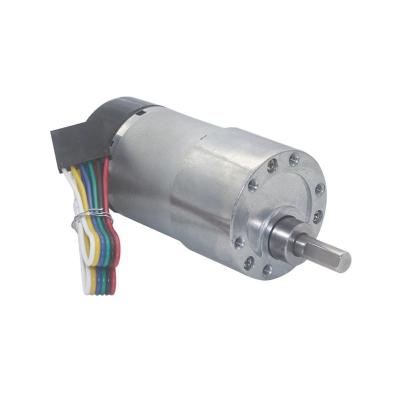 Motor excêntrico 1600rpm 37mm Hall Encoder Cap Protective da engrenagem eixo do torque alto