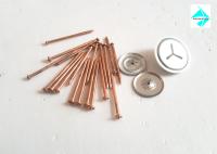 Copper Plated Steel Capacitor Discharge Weld Pins 3x65mm For Insulation Attaching On Various Metals