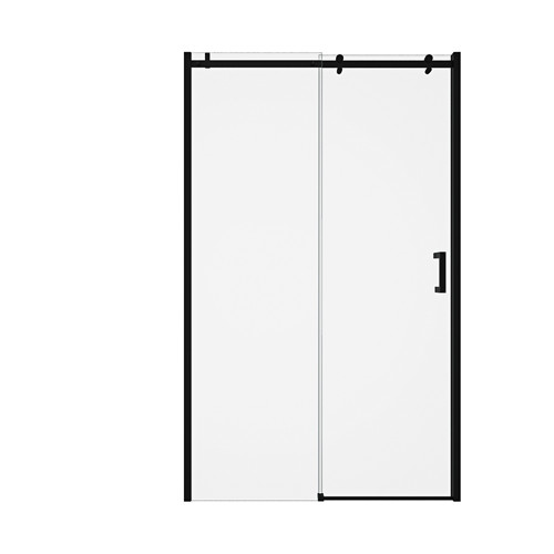 черный нержавеющий сползая 6mm закаленный стеклянный ливень Door1200X1950mm