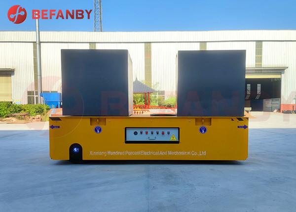 carro Trackless motorizado Steerable de transferência 20t no assoalho do cimento
