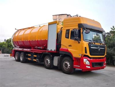 Caminhão jorrando da sução do vácuo da água de esgoto de Dongfeng com 420HP o deputado motor diesel 35m3