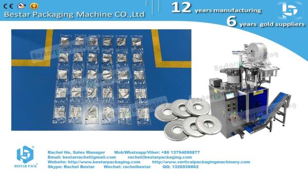 6-Bowl Auto Packing Machine for Mixed Hardware in Custom Chain Bags
