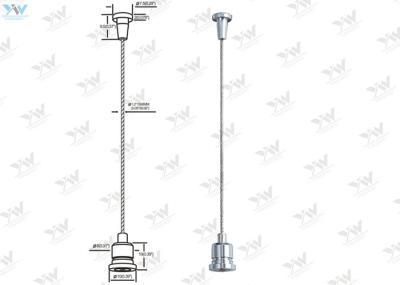 Compact Design Cable Suspension Kits Diecast End With Ø 1.2 Mm Steel Wire