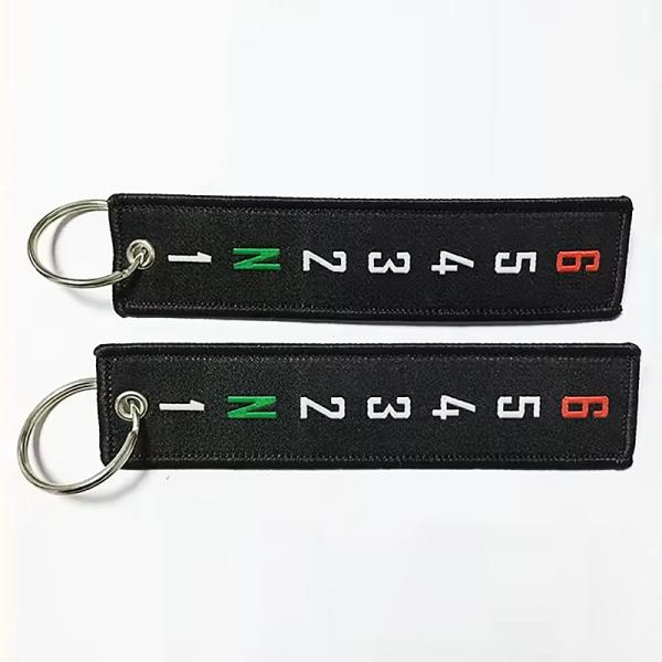 Anime Tag Custom Logo Embroidery Holder Gift Jet Tags Accessories Key Rings Keychains For Luggage Bag