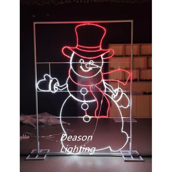 Christmas Snowman Yard Garden Decor LED Lights Display