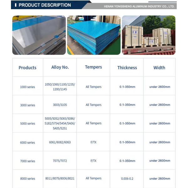 6061 T6 Aluminum Plate for Marine Applications Thickness 0.2-500mm Term CFR