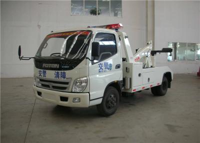 Caminhão de Wrecker 85kw da estrada do dever da luz da emissão 3760ml FOTON do motor do combustível diesel