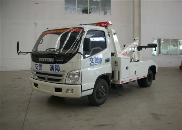 Caminhão de Wrecker 85kw da estrada do dever da luz da emissão 3760ml FOTON do motor do combustível diesel