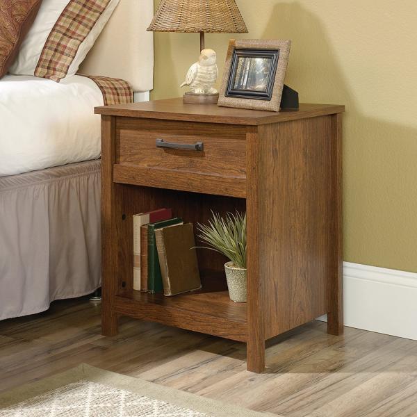 Solid Wood Nightstand with Storage Drawer Custom Size Sofa Side End Table Bedside Table