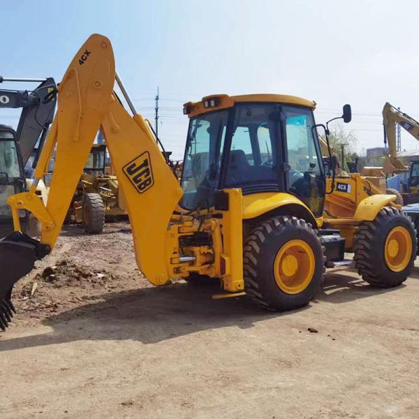 Original JCB 4CX Used Backhoe Loader 81kw Rared Power 1.3m3 Bucket Capacity