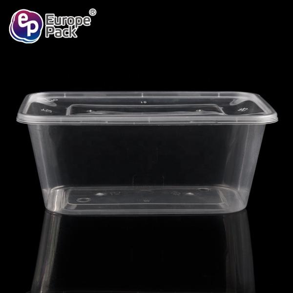 Wholesale 100% food grade 1000ml PP plastic disposable lunch box