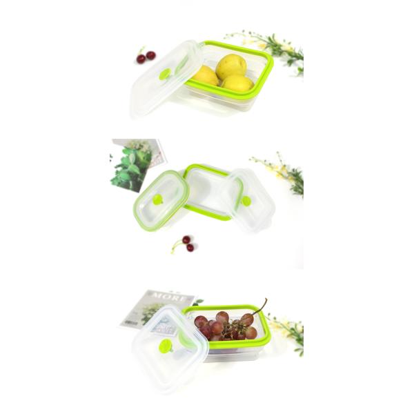 Коробка для завтрака силикона доказательства 800ml утечки логотипа OEM складная