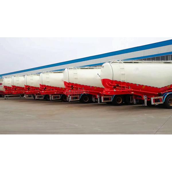 3 Axles 50 Cbm V-Type Bulk Cement Tank Semi Trailer For Transport Bulk Powder For Sale