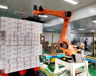 0.06mm Repetitividade 5 eixos Célula de robô industrial para aplicações de alta precisão