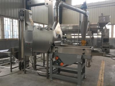 Equipamento de processamento da amêndoa/amendoim para a pele que remove e rachadura da metade