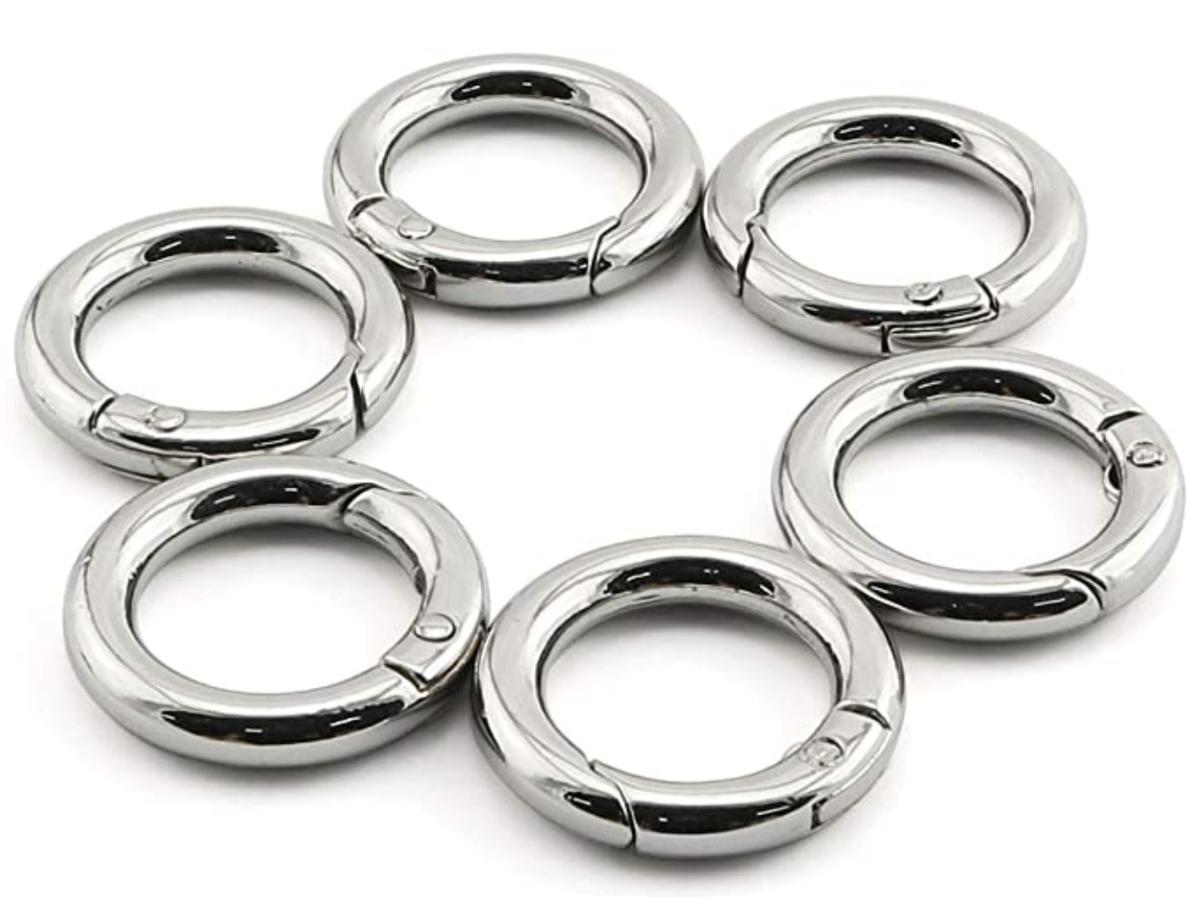 Пряжка кольца для ключей весны пуска крюка зажима кнопки Carabiner круга колцеобразного уплотнения сумки