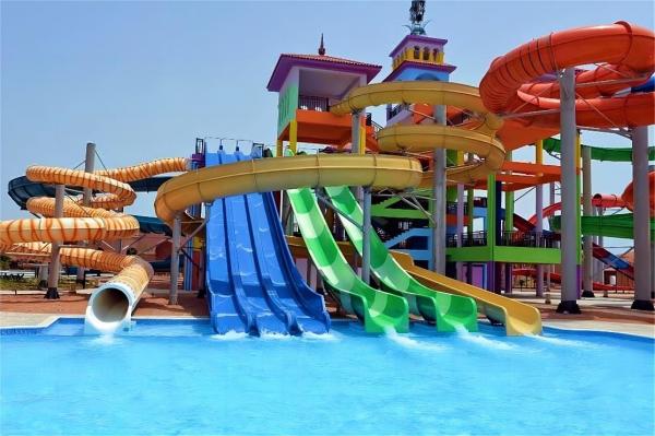 Water Amusement Park Outdoor Swimming Pool Kids Playground Fiberglass Slide