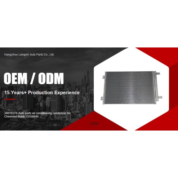 13356645 Condensador de CA para Chevrolet CRUZE 1.5 Buick Verano 1.5 Reemplazo/reparación de piezas