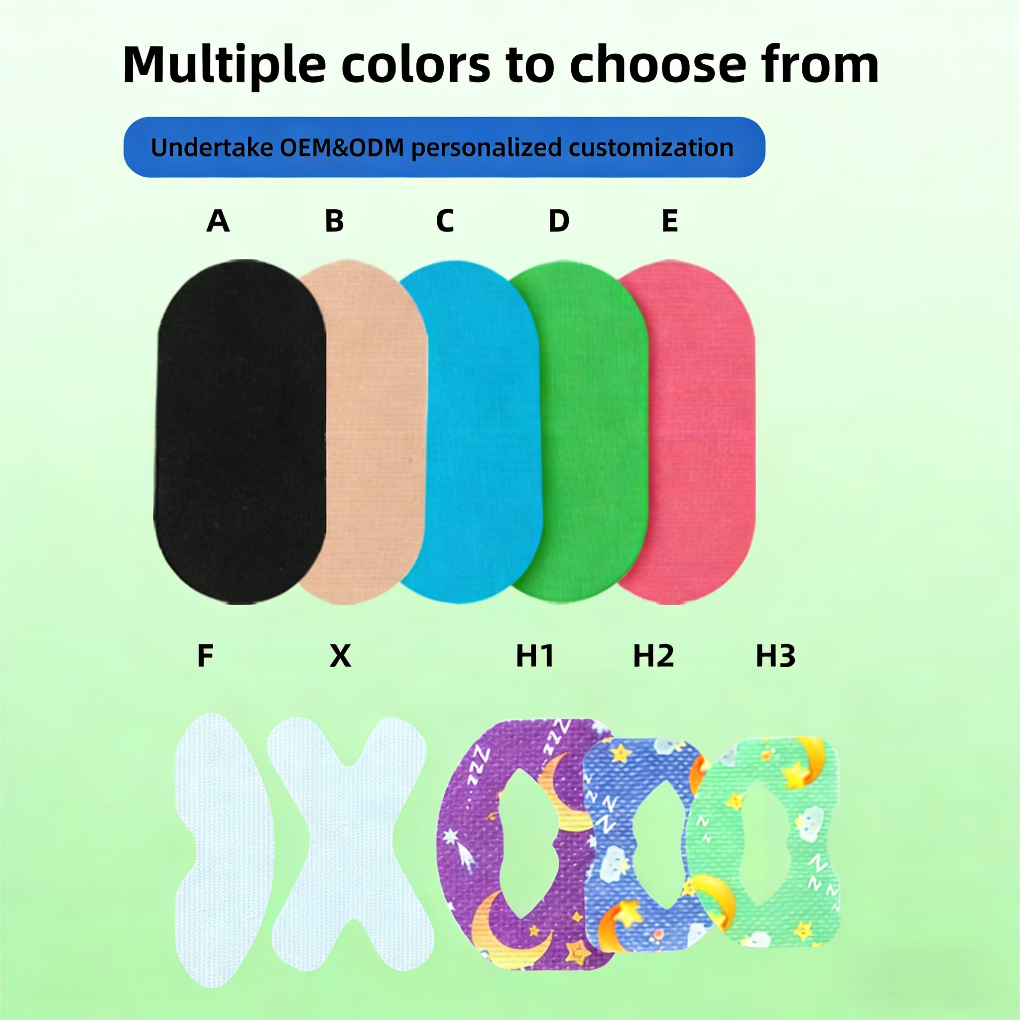 Sleep Cotton Bamboo Silk Custom Color Shape Mouth Tape Lips for Sleeping Hypoallergenic Breathing Nose Tape Nasal Strips Premium Custom Sleep Mouth Tape Stop Snore Snoring Stopper for Sleeping