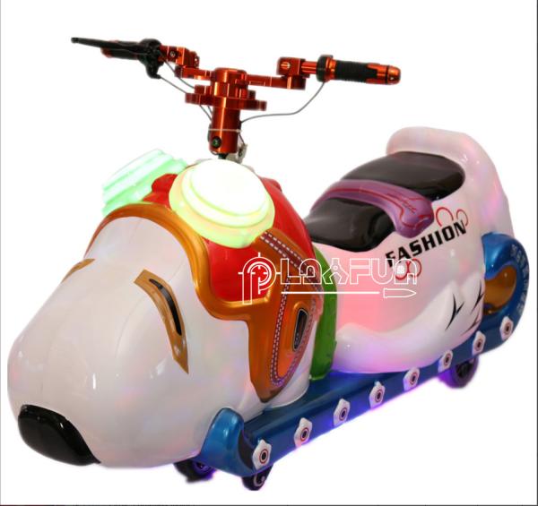 Cão moda kids passeio kiddy moeda operado a bateria carro crianças passeio máquina de jogos