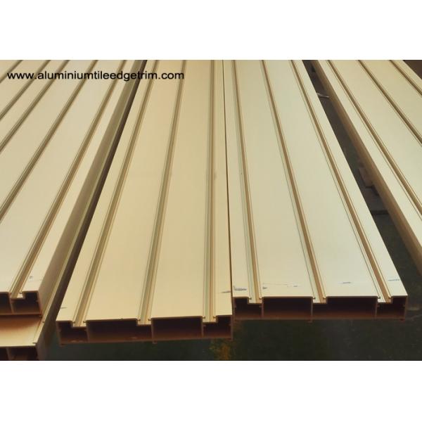 Elegant Ti Gold Aluminium Door Profiles / Heavy Sliding Door Outer Frame Extrusions