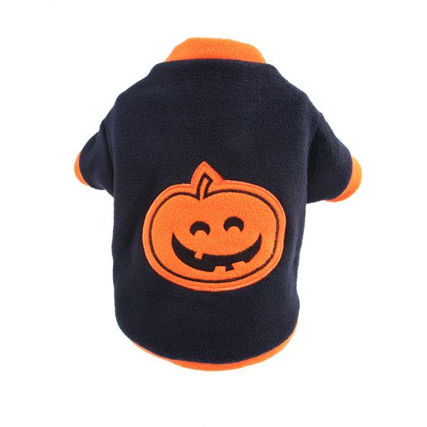 Orange / Black Color Halloween Dog Sweaters High Flexibility 20 - 37CM