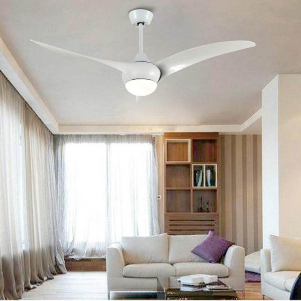 Ventilador de techo inteligente Factory Propeller de 52 pulgadas con luz y control remoto