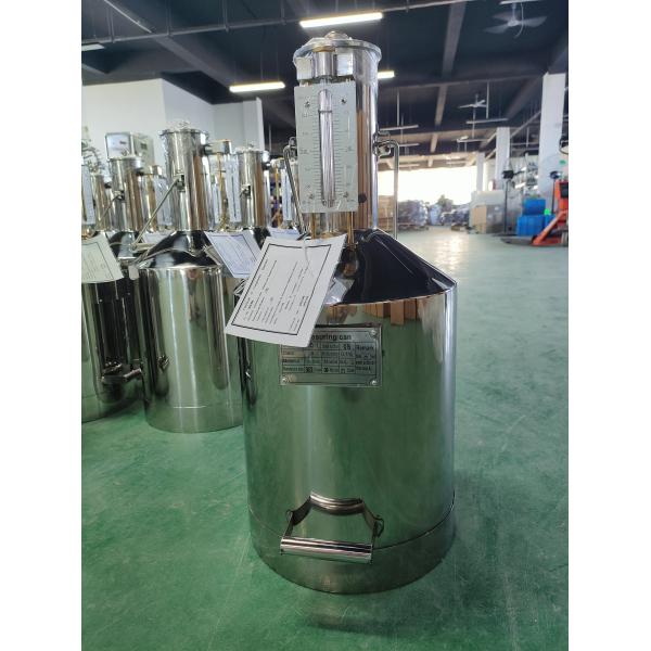 Tanque de combustível de medição de aço inoxidável de 20L para dispensador de combustível