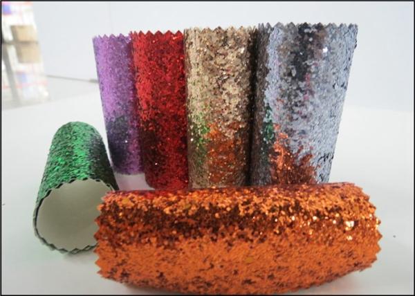 Diamond Decoration Wallpaper Chunky Glitter Fabric Wear Resisting