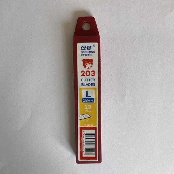 Ergonomic 18mm Snap Blades 60 Degrees Angle 0.5mm Thick