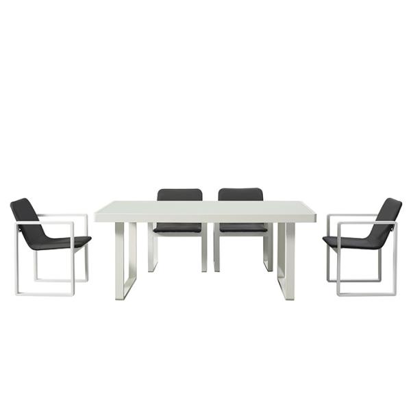 1.2mm Powder Coated Aluminium Outdoor Cafe Chairs And Tables
