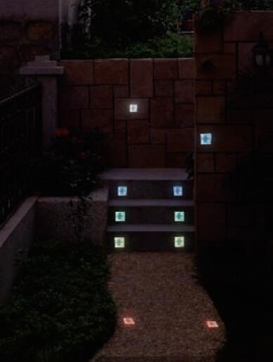 CE&ROHS Frosted Waterproof Glass Led Ice Brick Paver 10 x10cm Solar Pathway Garden Light With 14 Months Guarantee Period