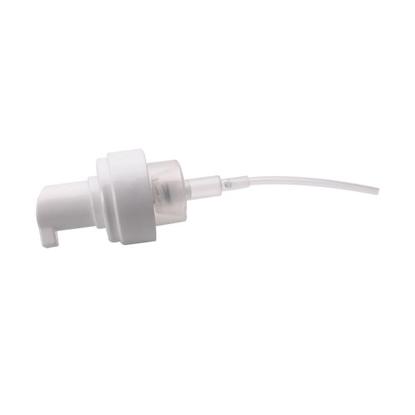 White Plastic Liquid Dispenser Pump With Protective Clip 43MM Press Pump
