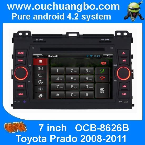 Ouchuangbo Auto DVD Stereo Player for Toyota Prado 2008-2011 Android 4.2 System iPod USB Wifi OCB-8626B
