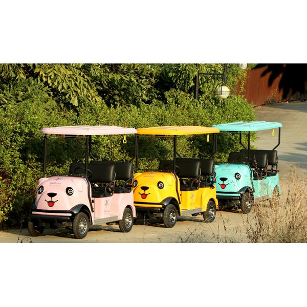 Four Wheel Electric Golf Scooter 4 Passenger With Lithium Battery