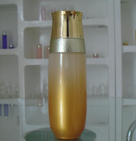 Красивая косметика бутылки лосьона насоса винта дизайна разливает изготовленные на заказ Силк печатание и картину по бутылкам